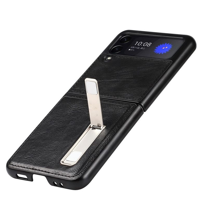 θηκη κινητου Samsung Galaxy Z Flip 3 5G Θήκη Flip Style Leather Support