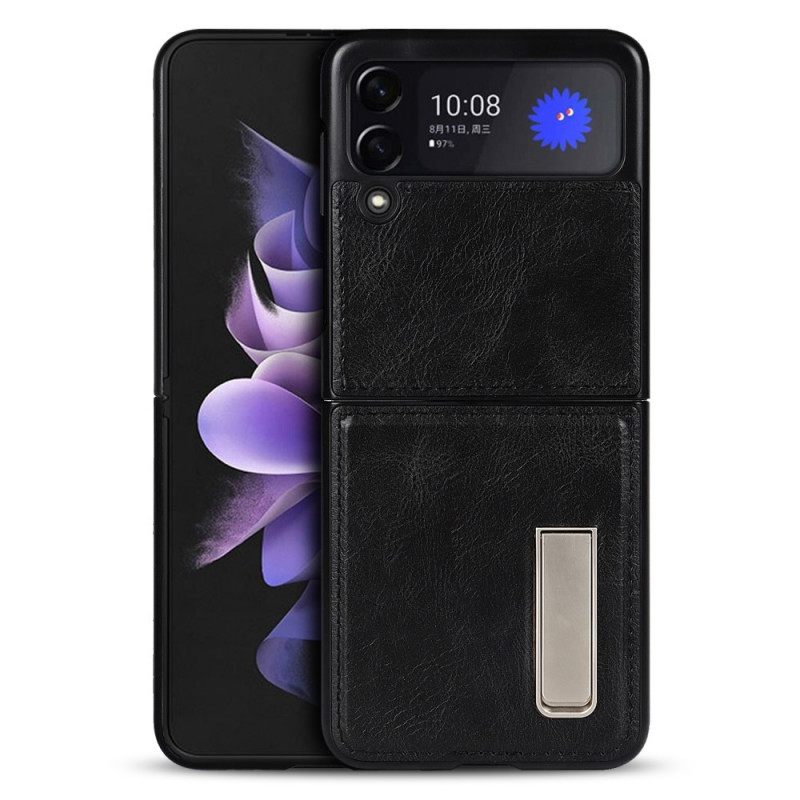 θηκη κινητου Samsung Galaxy Z Flip 3 5G Θήκη Flip Style Leather Support