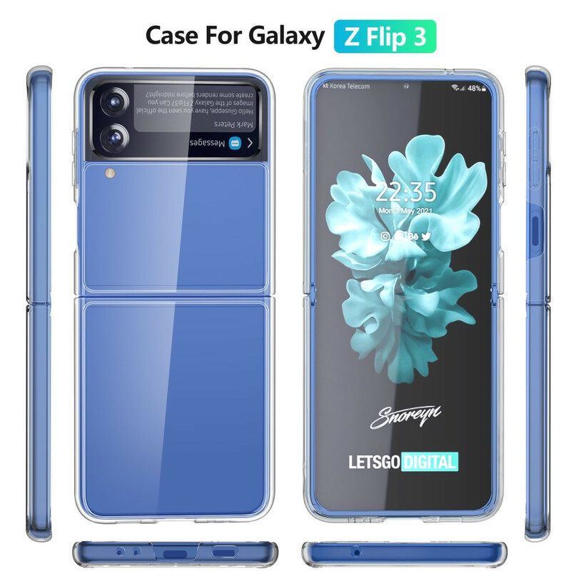 Θήκη Samsung Galaxy Z Flip 3 5G Θήκη Flip Διαφανές