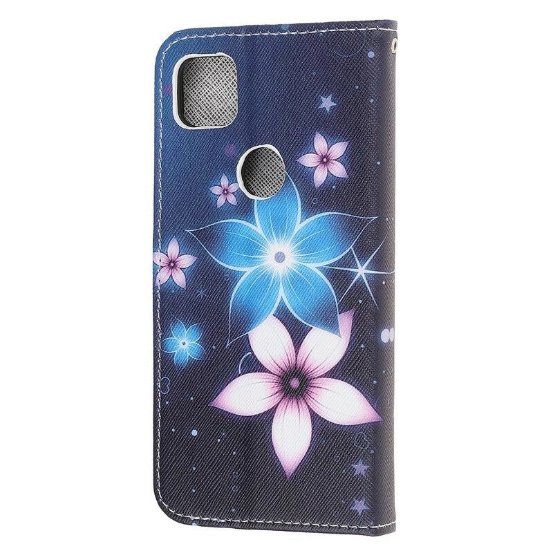 Κάλυμμα Google Pixel 4a με κορδονι Lunar Strap Flowers