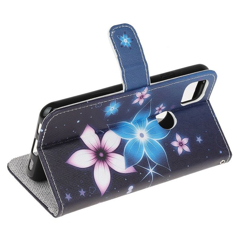 Κάλυμμα Google Pixel 4a με κορδονι Lunar Strap Flowers