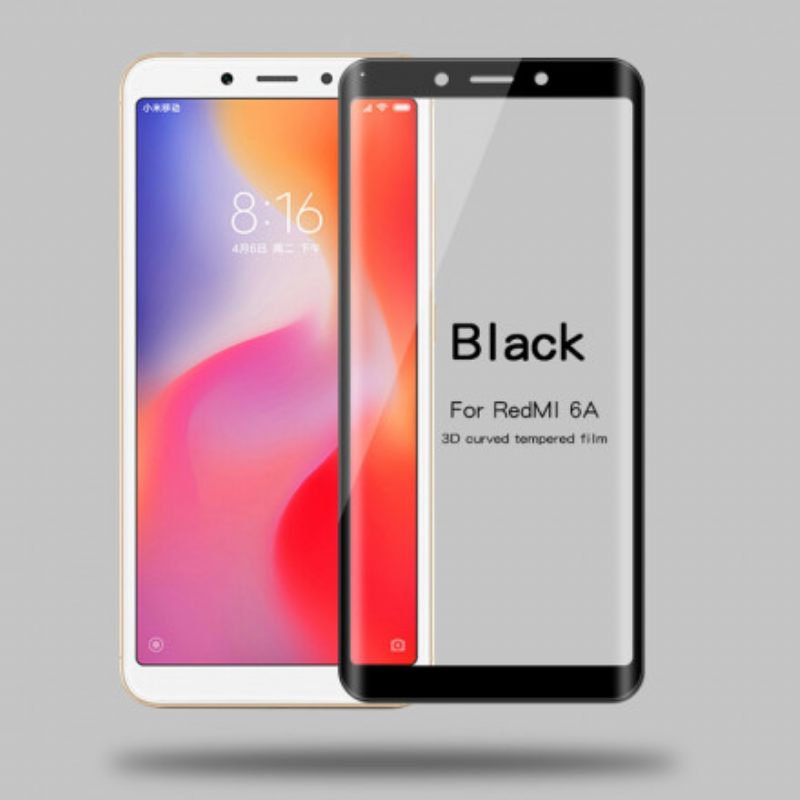 Προστατευτικό Οθόνης Xiaomi Redmi 6A Με Έγχρωμες Άκρες Από Σκληρυμένο Γυαλί