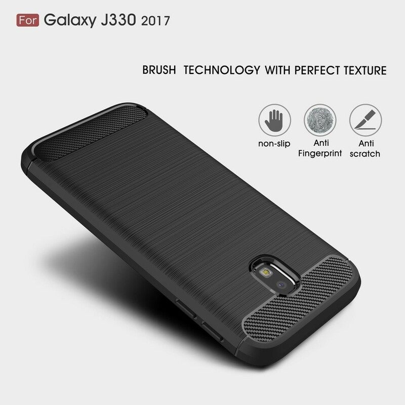 Θήκη Samsung Galaxy J3 2017 Βουρτσισμένη Ίνα Άνθρακα