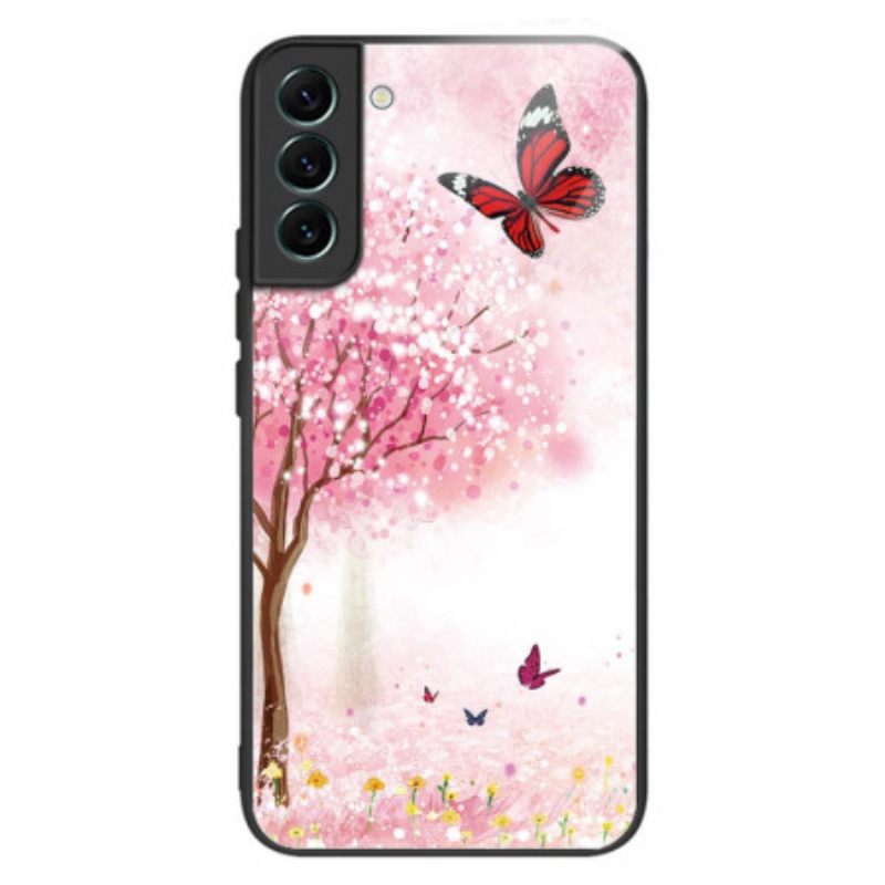 Κάλυμμα Samsung Galaxy S24 5g Tempered Glass Cherry Blossoms