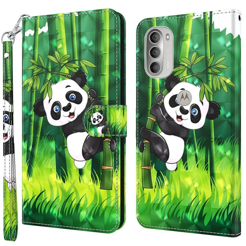 Κάλυμμα Moto G51 5G Panda Και Bamboo