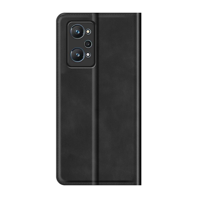 θηκη κινητου Realme GT Neo 3T / Neo 2 Θήκη Flip Εφέ Από Μαλακό Δέρμα Μετάξι