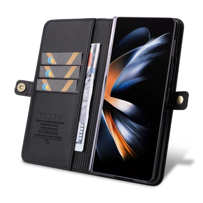 Δερματινη Θηκη Samsung Galaxy Z Fold 6 Faux Leather Yikatu