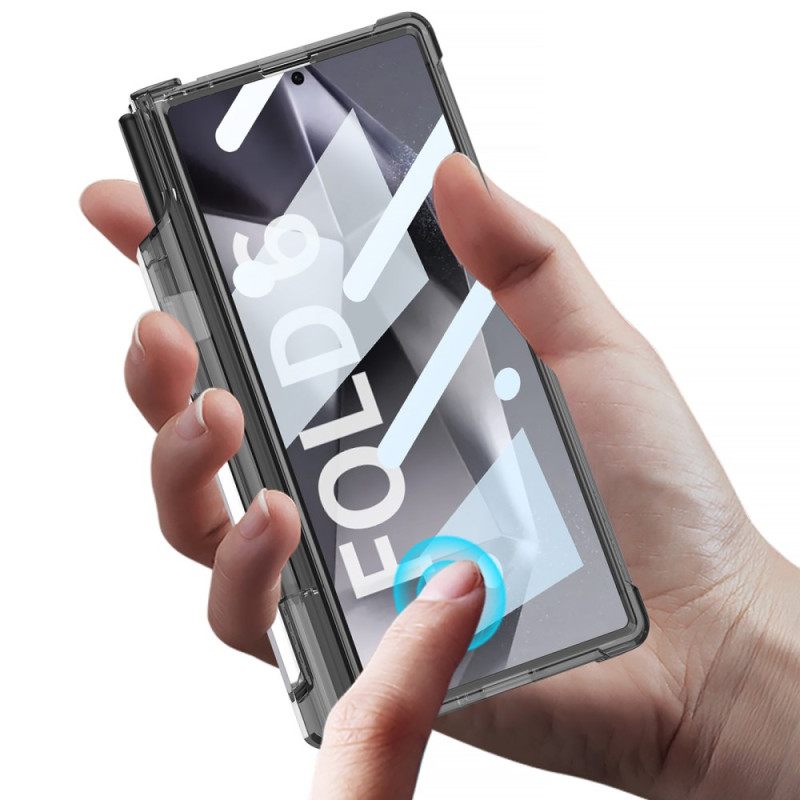 Κάλυμμα Samsung Galaxy Z Fold 6 Διαφανής Θήκη Γραφίδας Και Υποστήριξη Gkk Σιλικόνης