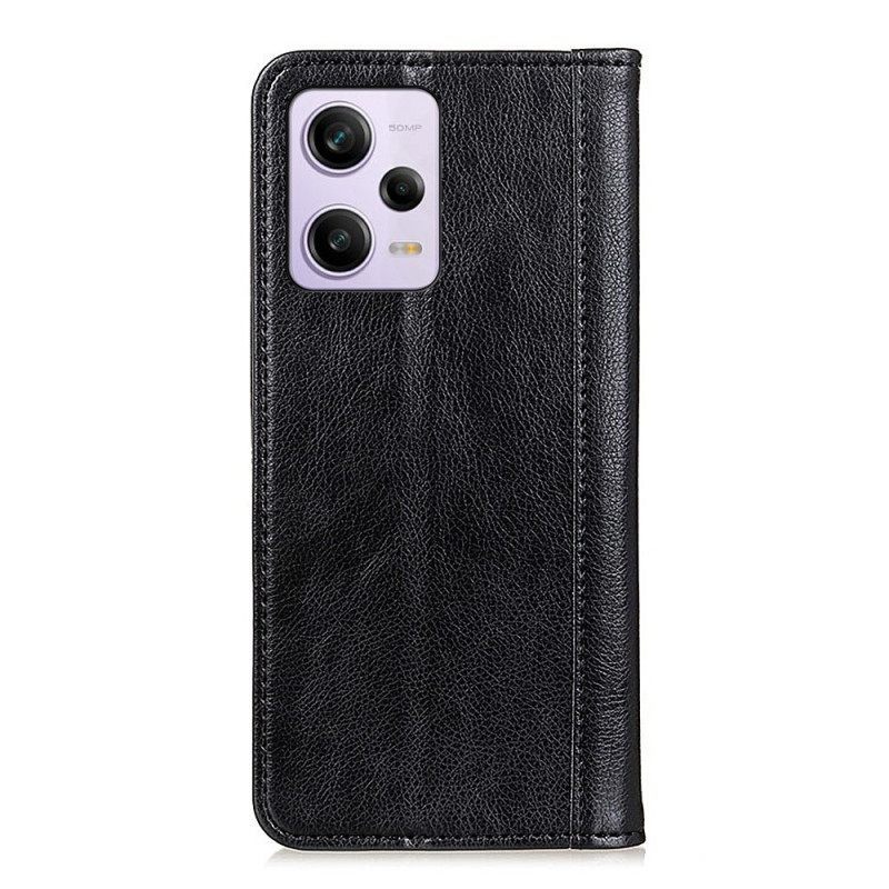 θηκη κινητου Xiaomi Redmi Note 12 Pro Θήκη Flip Lychee Split Leather