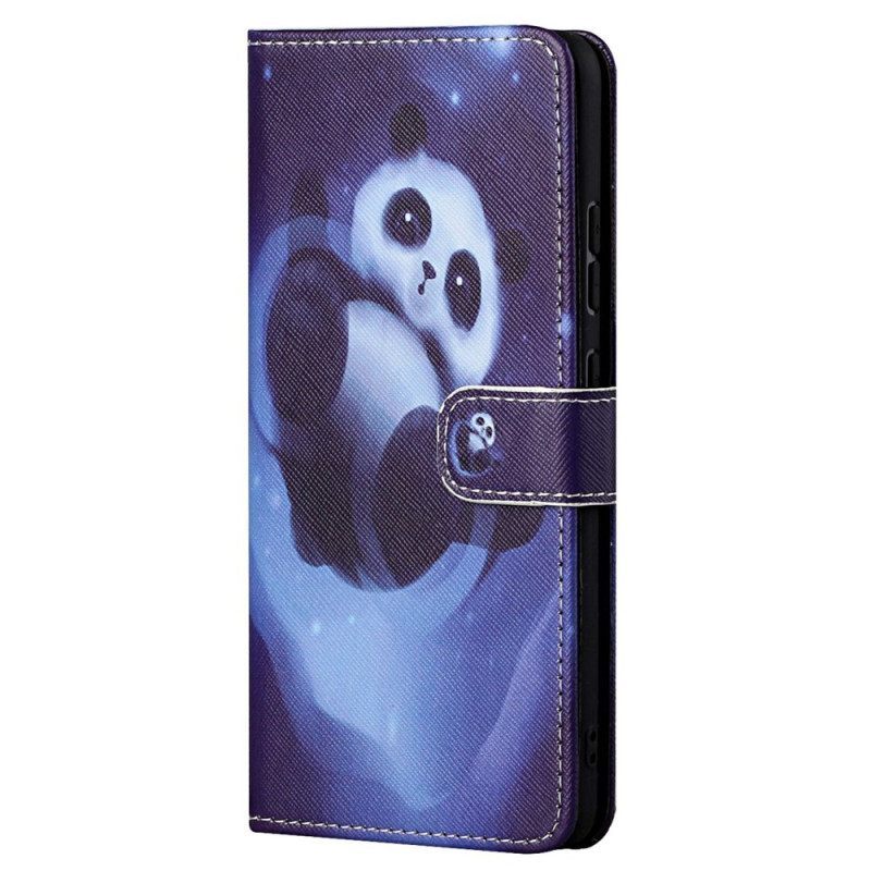 δερματινη θηκη Samsung Galaxy S23 5G με κορδονι Strappy Panda