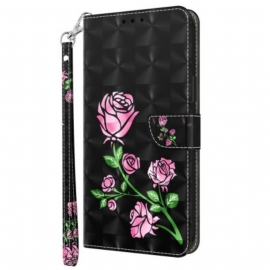 Κάλυμμα Samsung Galaxy S23 5G με κορδονι Strappy Graphic Rose