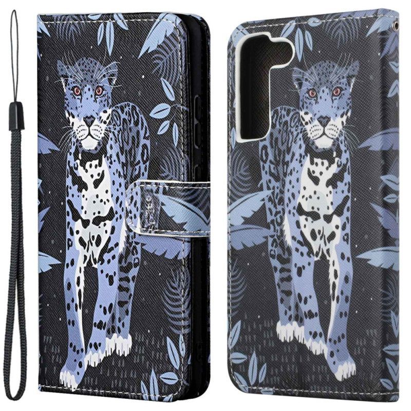 Κάλυμμα Samsung Galaxy S23 5G με κορδονι Strappy Leopard