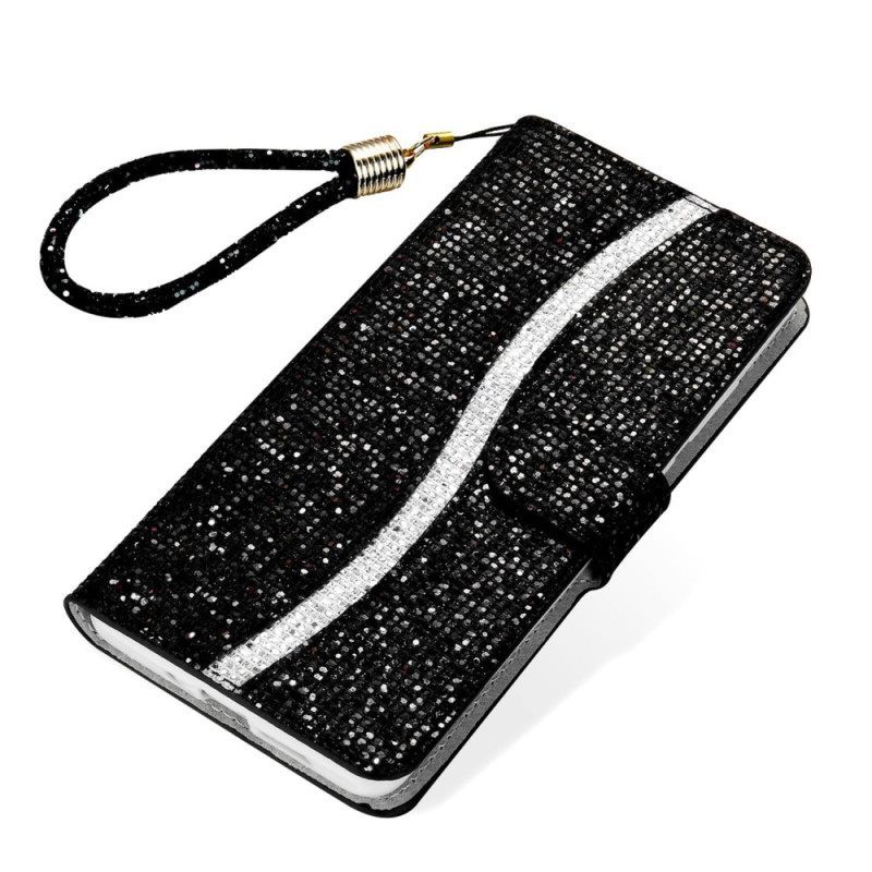 Κάλυμμα Samsung Galaxy S23 5G με κορδονι Strappy Sequins