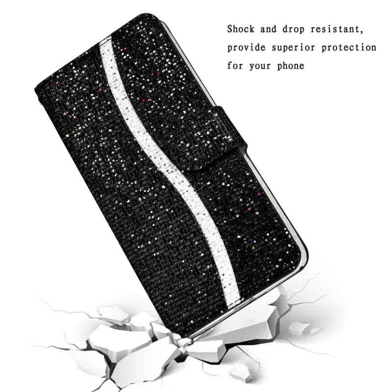 Κάλυμμα Samsung Galaxy S23 5G με κορδονι Strappy Sequins