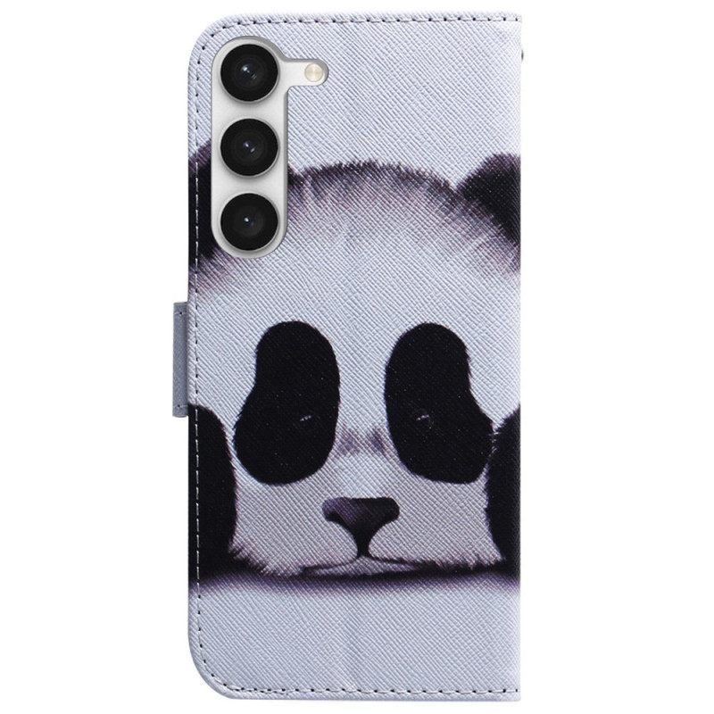 Θήκη Flip Samsung Galaxy S23 5G με κορδονι Το Lanyard Panda Μου