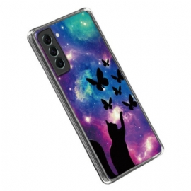 Θήκη Samsung Galaxy S23 5G Σιλικόνη Space Cat