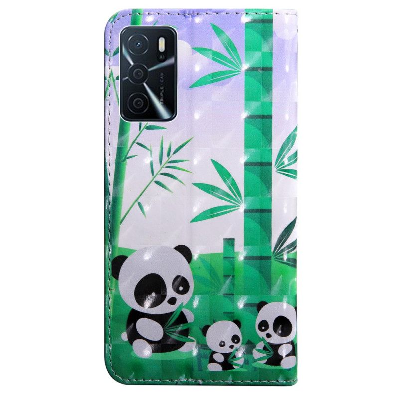 Κάλυμμα Oppo A16 / A16s Οικογένεια Panda