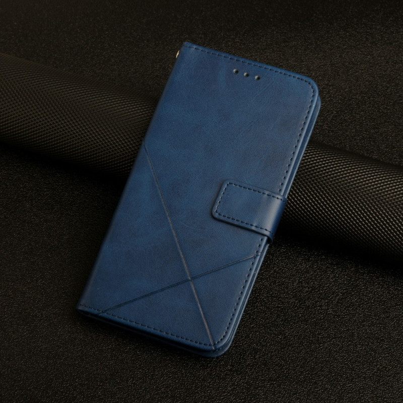 Θήκη Flip Oppo A16 / A16s Δερμάτινο Στυλ Geo X Design