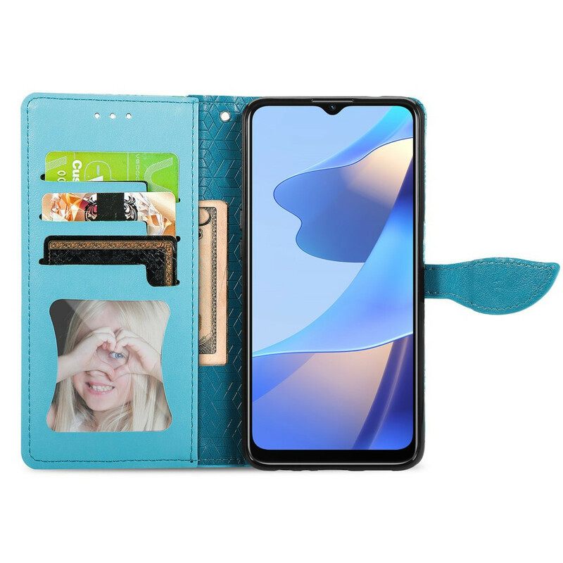 Θήκη Flip Oppo A16 / A16s Φύλλα Φυλής