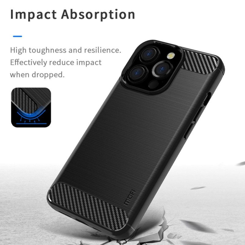 θηκη κινητου iPhone 14 Pro Max Mofi Brushed Carbon Fiber