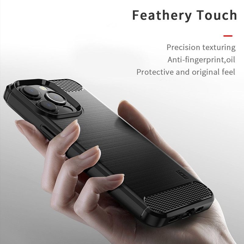 θηκη κινητου iPhone 14 Pro Max Mofi Brushed Carbon Fiber