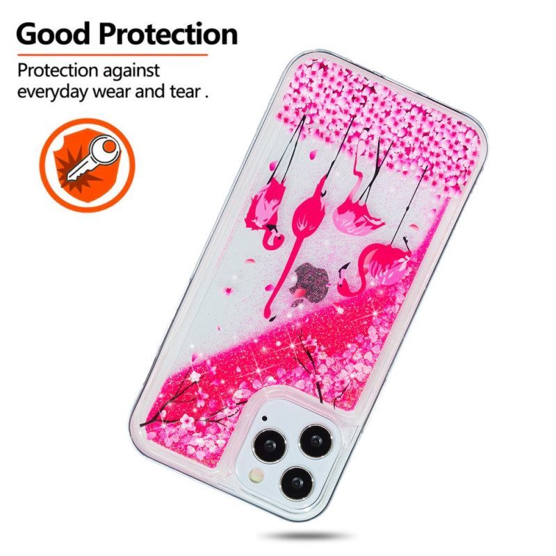 Θήκη iPhone 15 Pro Flamingo Glitter