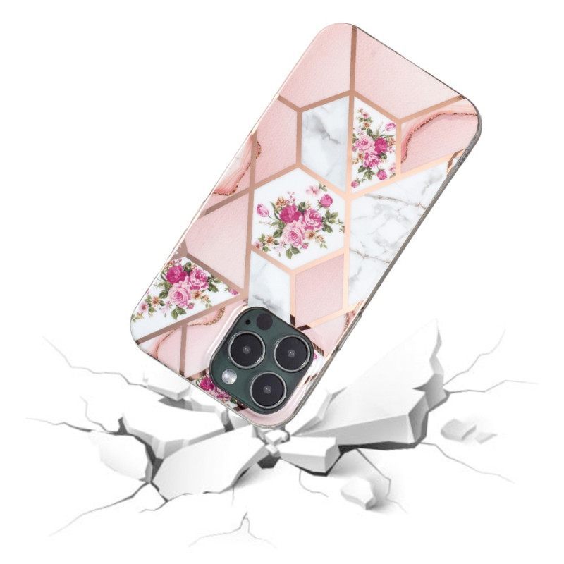 θηκη κινητου iPhone 15 Pro Floral Marble