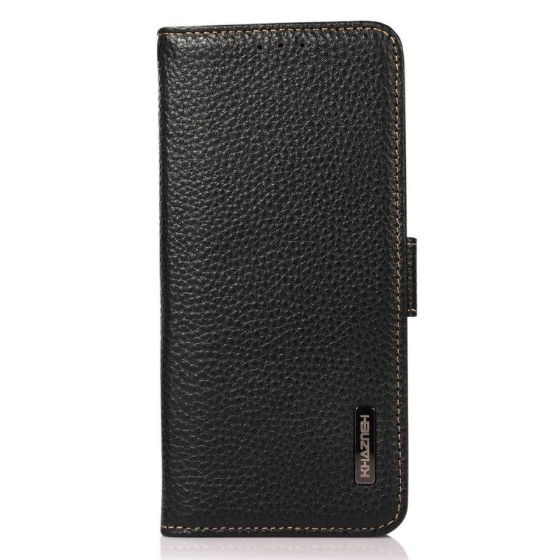 Κάλυμμα Sony Xperia 10 IV Litchi Leather Khazneh Rfid