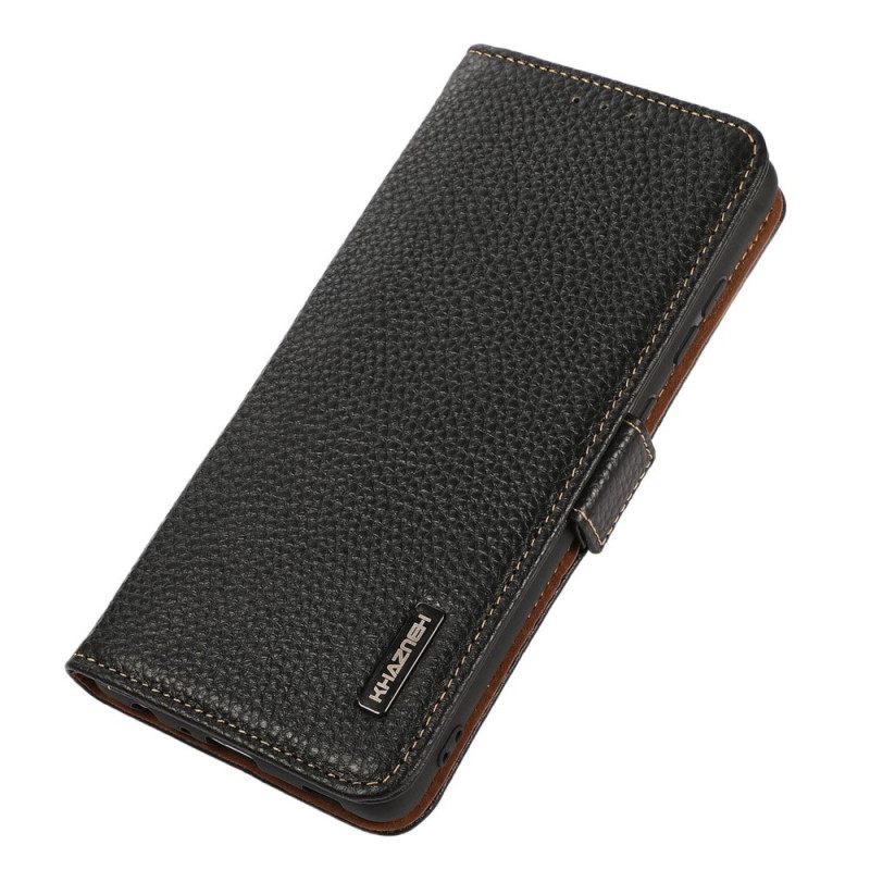 Κάλυμμα Sony Xperia 10 IV Litchi Leather Khazneh Rfid