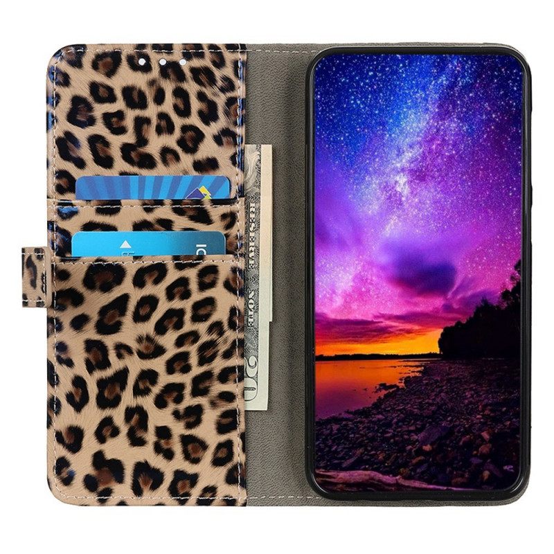 Θήκη Flip Sony Xperia 10 IV Leopard Skin Effect