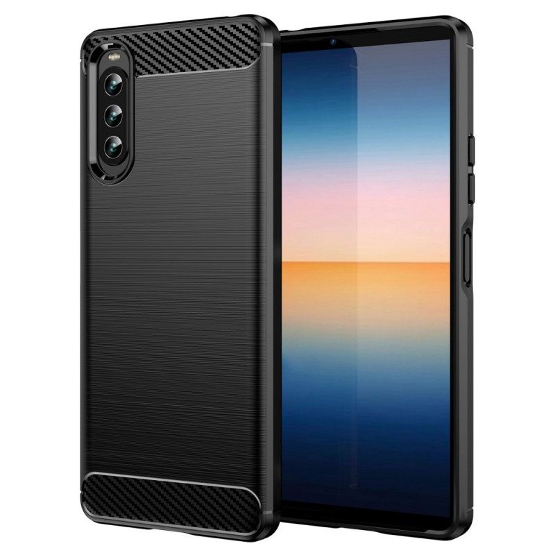 Θήκη Sony Xperia 10 IV Βουρτσισμένη Ίνα Άνθρακα