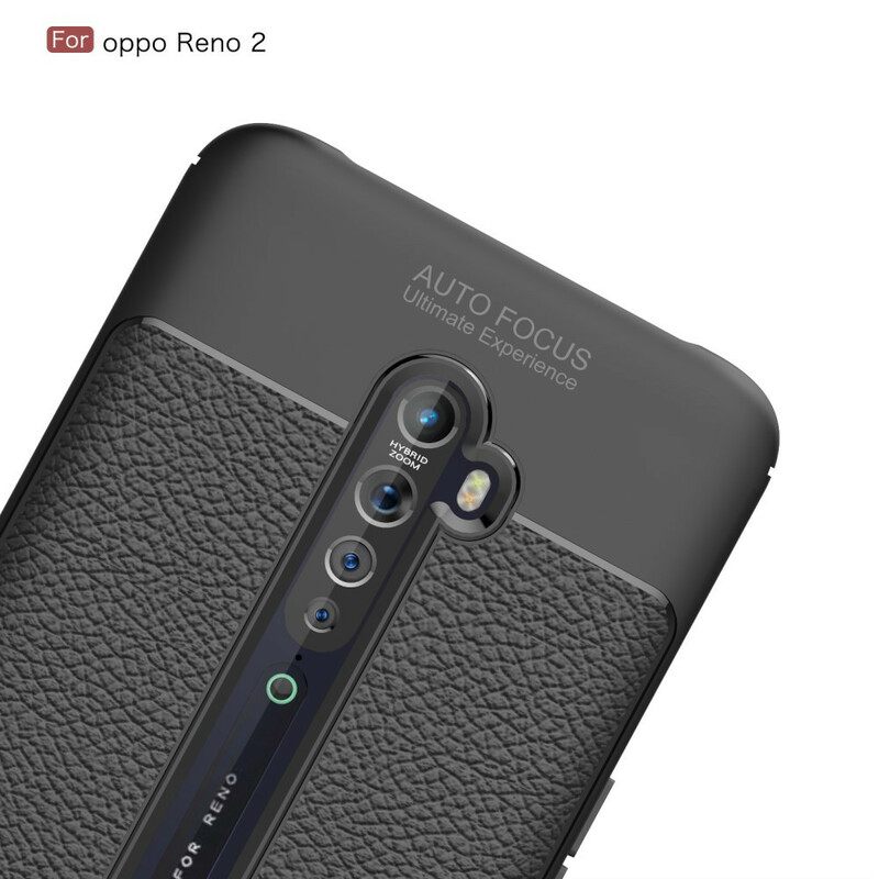 θηκη κινητου Oppo Reno 2 Δερμάτινο Εφέ Litchi Διπλής Γραμμής