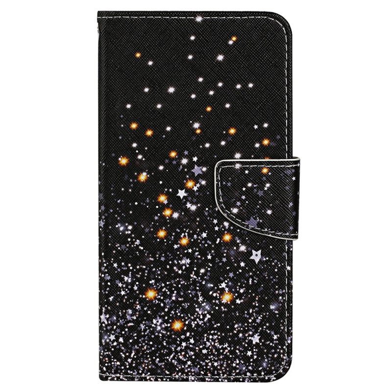 δερματινη θηκη Xiaomi Redmi 10C με κορδονι Λουράκι Εφέ Glitter