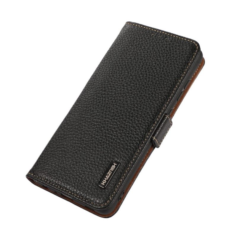 Κάλυμμα Xiaomi Redmi 10C Litchi Leather Khazneh Rfid