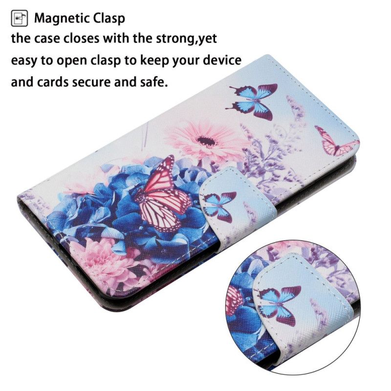 Κάλυμμα Xiaomi Redmi 10C με κορδονι Floral Fantasy Strappy