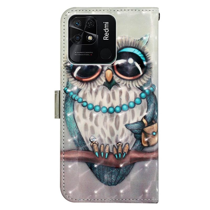 Κάλυμμα Xiaomi Redmi 10C με κορδονι Miss Strappy Owl