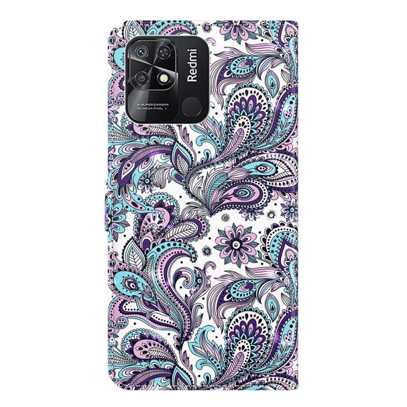 Κάλυμμα Xiaomi Redmi 10C με κορδονι Paisley Strappy