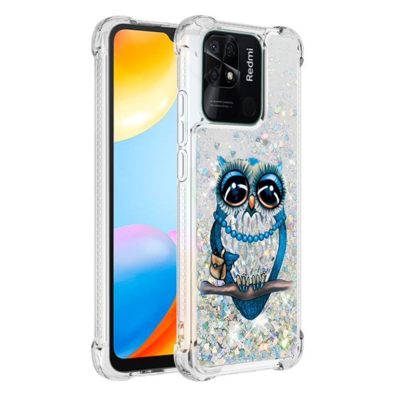 Θήκη Xiaomi Redmi 10C Miss Owl Sequins