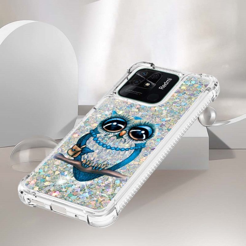 Θήκη Xiaomi Redmi 10C Miss Owl Sequins