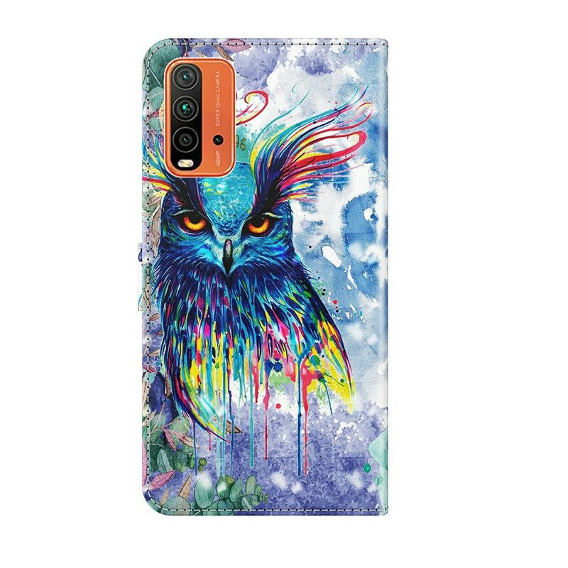 Κάλυμμα Xiaomi Redmi 9T Ακουαρέλα Πουλί