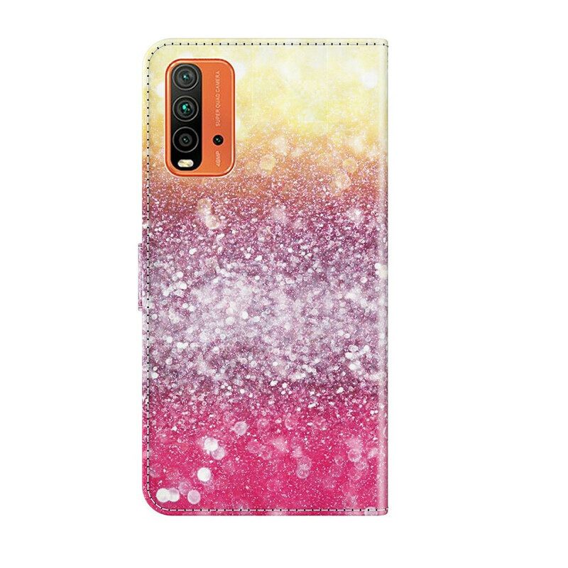 Κάλυμμα Xiaomi Redmi 9T Ματζέντα Glitter Gradient