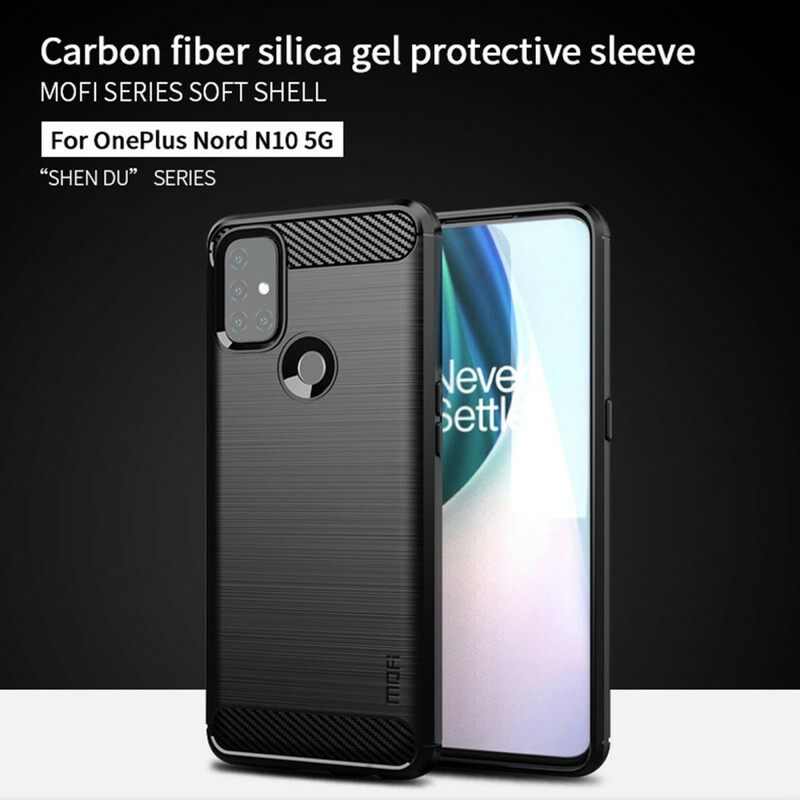 θηκη κινητου OnePlus Nord N10 Mofi Brushed Carbon Fiber