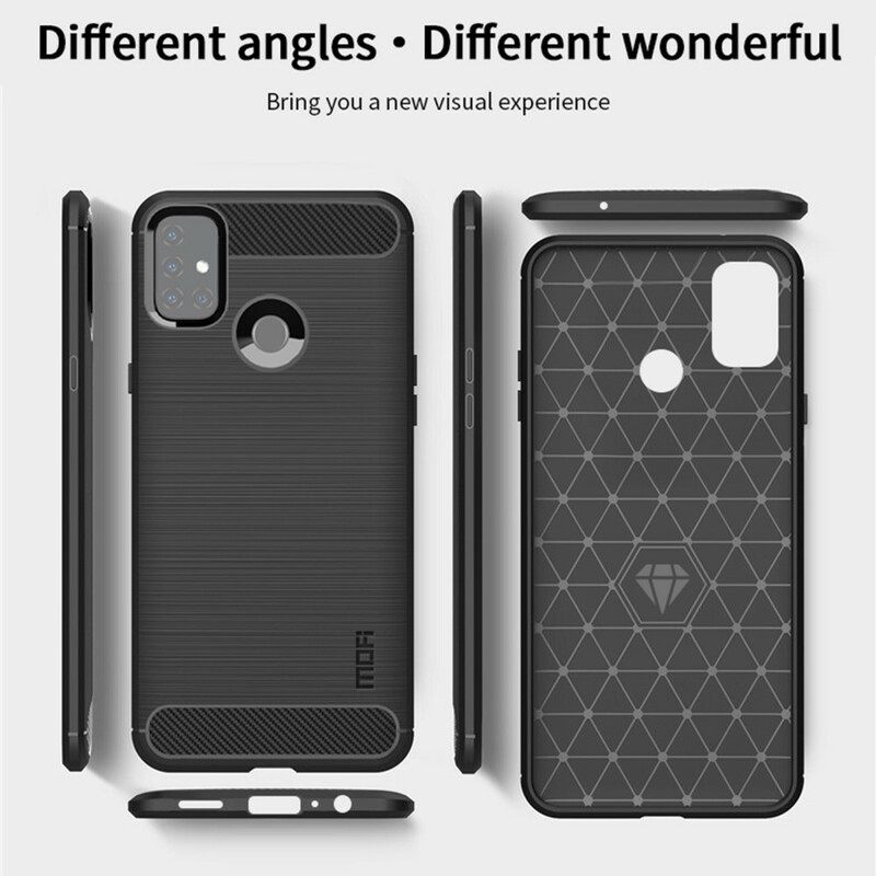 θηκη κινητου OnePlus Nord N10 Mofi Brushed Carbon Fiber