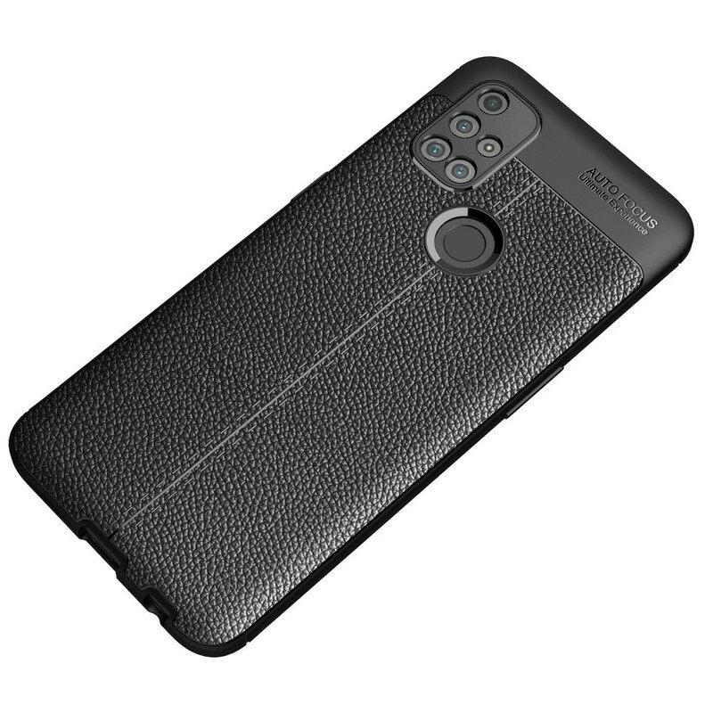 Θήκη OnePlus Nord N10 Δερμάτινο Εφέ Litchi Διπλής Γραμμής