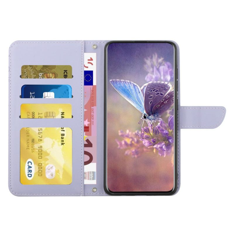 Κάλυμμα Google Pixel 6A με κορδονι Premium Strap Butterflies