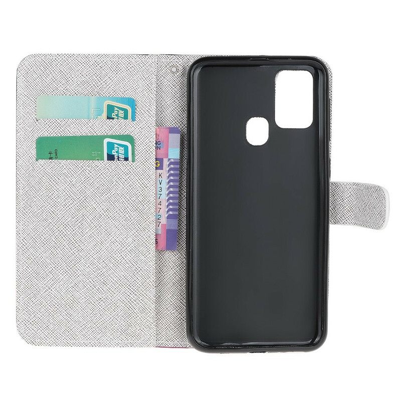 Κάλυμμα OnePlus Nord N100 με κορδονι Λουλούδια Lunar Strap