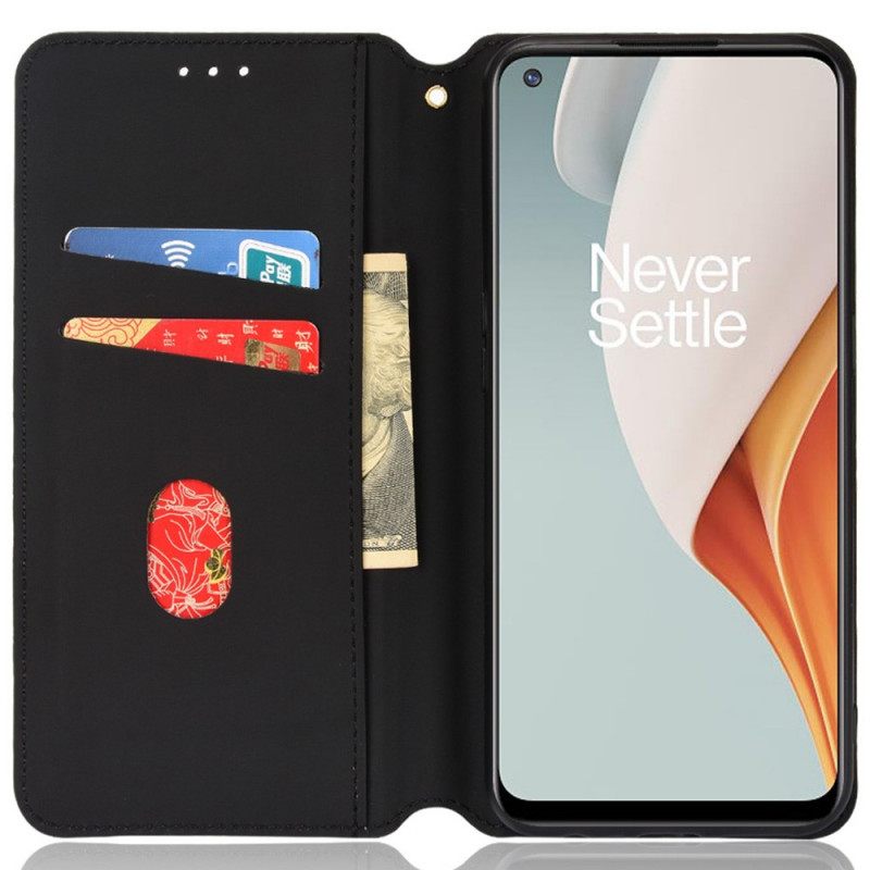 θηκη κινητου OnePlus Nord N100 Θήκη Flip 3d Diamond Leather Effect