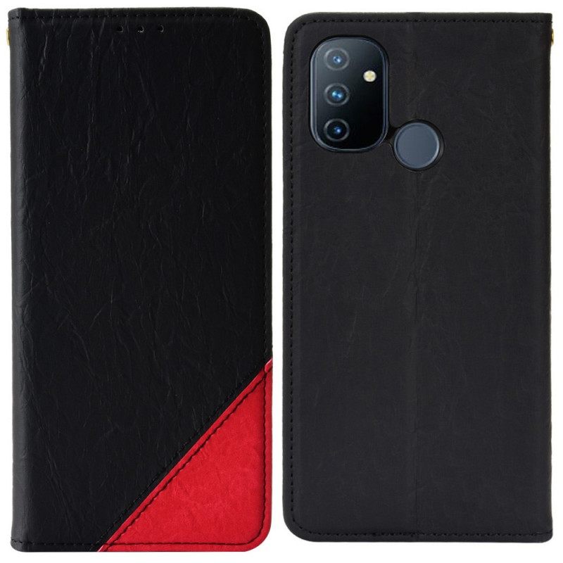 θηκη κινητου OnePlus Nord N100 Θήκη Flip Έγχρωμο Τρίγωνο