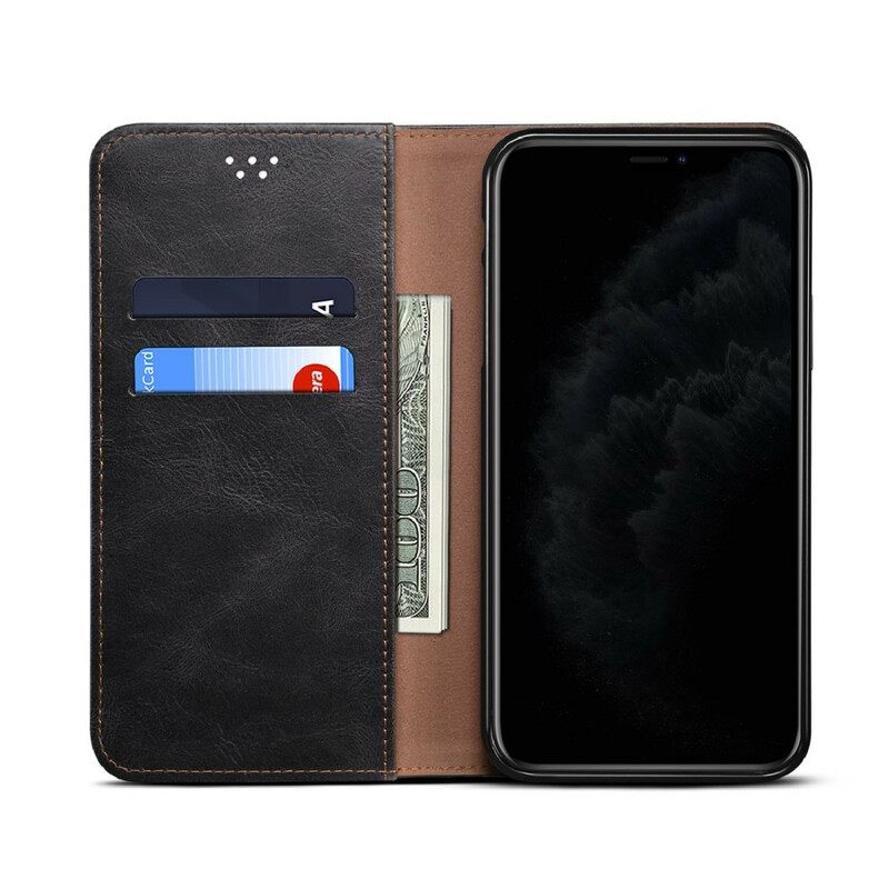 θηκη κινητου OnePlus Nord N100 Θήκη Flip Κερωμένο Συνθετικό Δέρμα