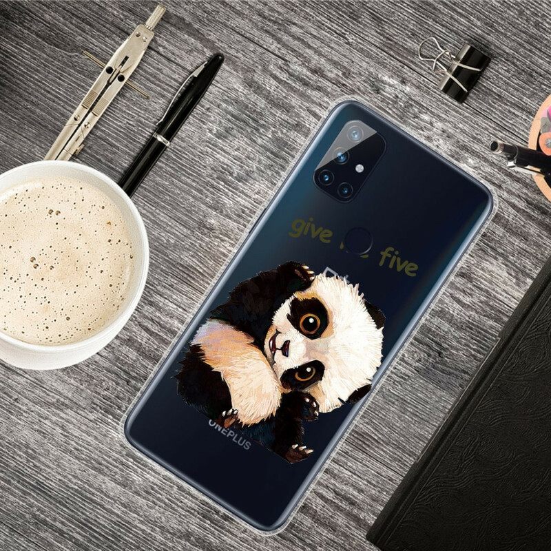 Θήκη OnePlus Nord N100 Διαφανές Panda Δώσε Μου Πέντε